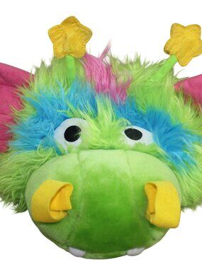 Team Heads Orlando Magic Stuff the Dragon Plush Hat Cap NBA Mascot Head RARE